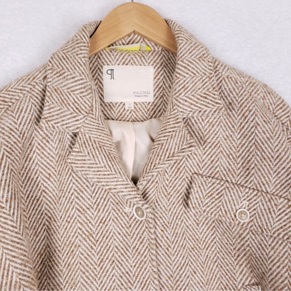 Pilcro Herringbone Cocoon Shacket - image 3